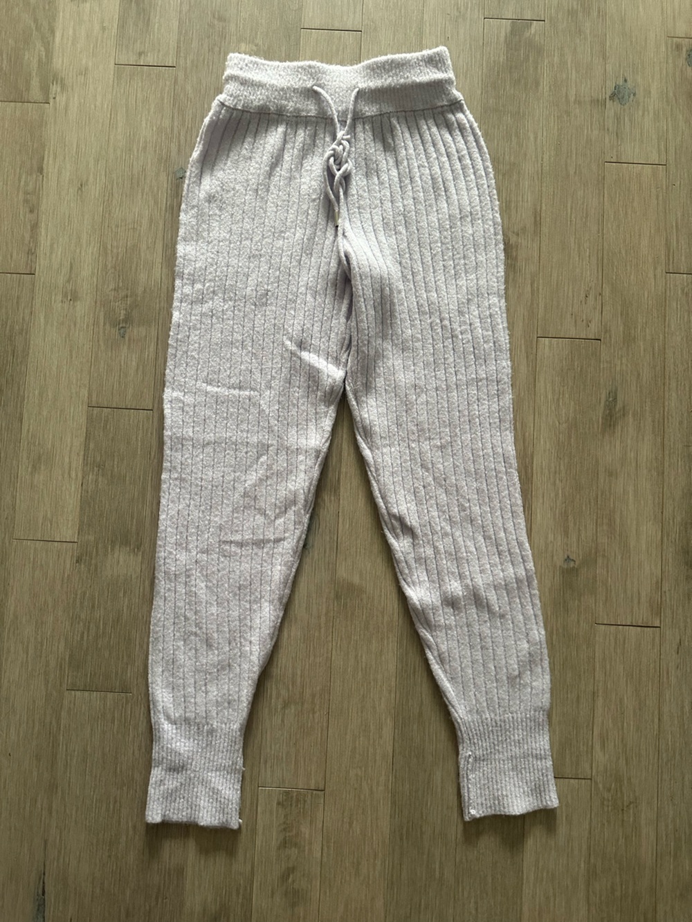 Free People Around The Clock Lavender Ribbed Cozy Knit Pajama Pants Size XS